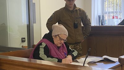 Обвинувачена під час судового засідання в Приморському районному суді Одеси