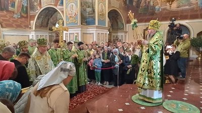 Літургія в Успенському соборі Києво-Печерської лаври
