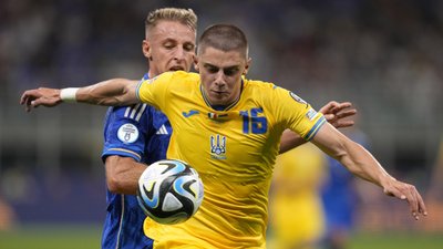 Віталій Миколенко у складі збірної України з футболу під час кваліфікації на Євро-2024