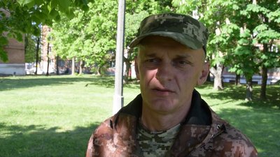 Боєць батальйону резерву Микола Марчевський Боєць батальйону резерву Микола Марчевський