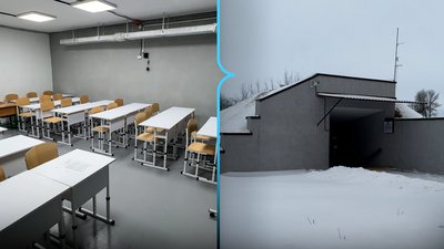 Укриття на Чернігівщині: в ліцеї у Варві за рік "з нуля" побудували протирадійне сховище