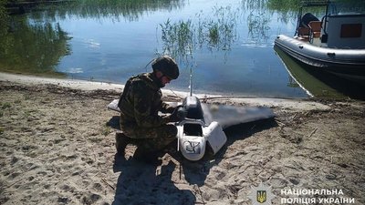Виявили у річці: на Полтавщині знешкодили бойову частину російського БпЛА