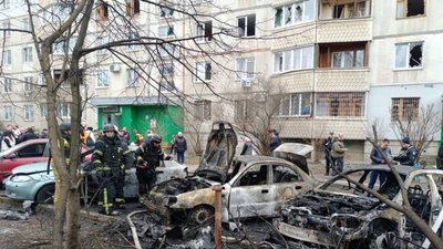 згорілі авто, харків, наслідки влучання, холодногірський район
