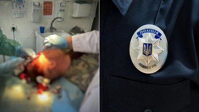 Медики надають допомогу травмованому прикордоннику