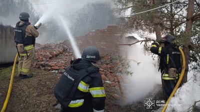 Атака РФ по Чернігівщині: пожежа 
