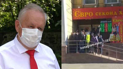 Мер Рівного вчергове пригрозив закрити секонд-хенди через скупчення покупців