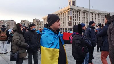 У Києві влаштували акцію проти агресії РФ та ініціювали міжнародний трибунал над Путіним У Києві влаштували акцію проти агресії РФ та ініціювали міжнародний трибунал над Путіним