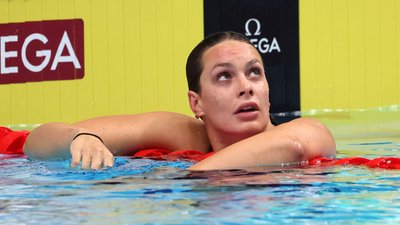 Пенні Олексяк після кваліфікації на дистанції 200 метрів вільним стилем серед жінок