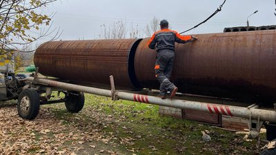 Відремонтували дві ділянки. Триває ремонт водогону "Дніпро-Миколаїв" Відремонтували дві ділянки. Триває ремонт водогону "Дніпро-Миколаїв"