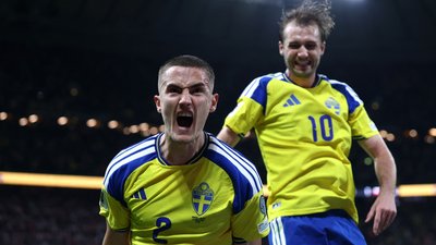 Збірна Швеції вирвала вихід на ЧС-2026 з футболу перемогою в матчі проти Польщі