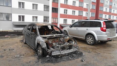 В Харкові згоріли автівки працівників газети Добкіна В Харкові згоріли автівки працівників газети Добкіна