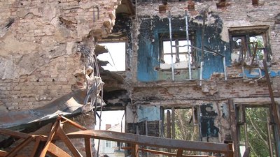 У Полтаві Будинок дворянського зібрання готують до консервації після пожежі У Полтаві Будинок дворянського зібрання готують до консервації після пожежі