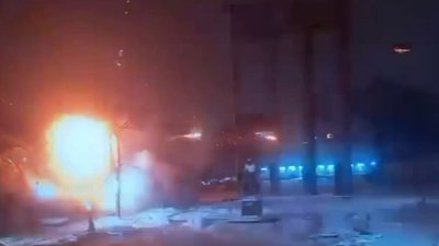 Влучання російського БпЛА поруч із пам'ятником Степану Бандері у Львові, 15 січня