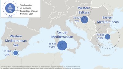У 2020 році кількість нелегальних мігрантів до ЄС впала У 2020 році кількість нелегальних мігрантів до ЄС впала