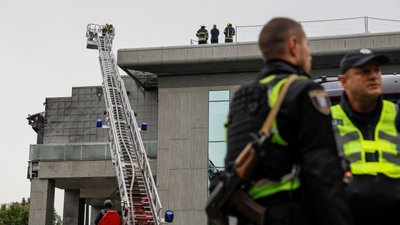 Наслідки обстрілу Києва 23 вересня