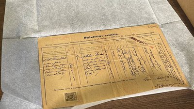 Свідоцтво про одруження Отто Розенталя й Хелени Дес, 26 січня 2024. Свідоцтво про одруження Отто Розенталя й Хелени Дес, 26 січня 2024.