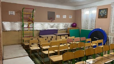 Укриття школи в селі Руські Комарівці готове до навчання Укриття школи в селі Руські Комарівці готове до навчання