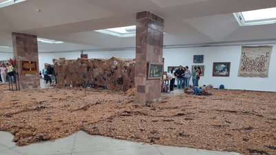 У Львові встановили національний рекорд "Найбільша маскувальна сітка України" У Львові встановили національний рекорд "Найбільша маскувальна сітка України"