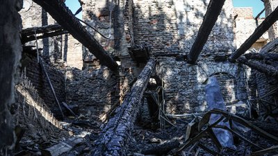 Херсонщина, обстріли РФ, пожежа
