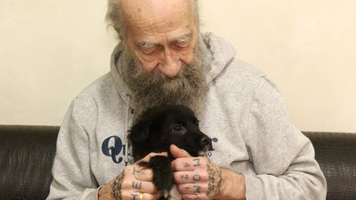 Колишній військовий пілот з Канади доглядає врятованих тварин у Харкові Колишній військовий пілот з Канади доглядає врятованих тварин у Харкові