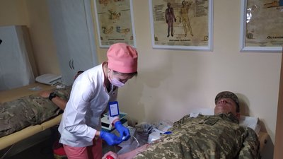 Військові Сумщини здали кров для своїх побратимів Військові Сумщини здали кров для своїх побратимів