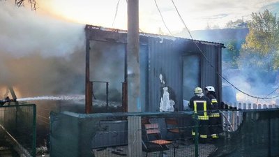 Пожежа в Сичавці на базі відпочинку Пожежа в Сичавці на базі відпочинку