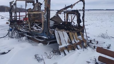 У Харківській області через пожежу в побутовому вагончику загинув чоловік У Харківській області через пожежу в побутовому вагончику загинув чоловік