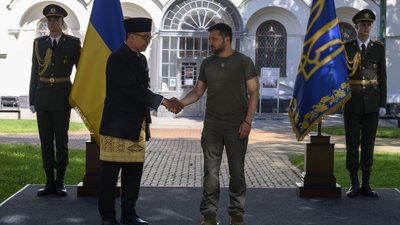 Зеленський прийняв вірчі грамоти від новопризначених послів Німеччини, Швеції та Індонезії Зеленський прийняв вірчі грамоти від новопризначених послів Німеччини, Швеції та Індонезії