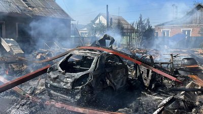 обстріли, пожежа, Нікополь