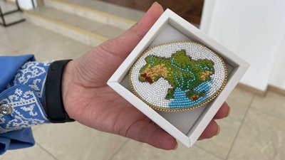 "Вишиту мапу України" представили у Черкаському художньому музеї