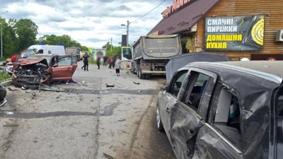 Місце дорожньо-транспортної пригоди на Хмельниччині, 31 травня 2026 року