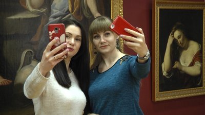 16 січня працівники Житомирського краєзнавчого музею влаштували селфі-день