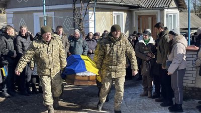 Попропрощалися з військовим, Євген Годований, Тернопільщина, лютий 2025