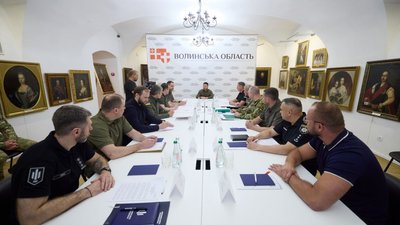 Під час візиту до Луцька Зеленський провів координаційну нараду щодо ситуації на кордоні з Білоруссю