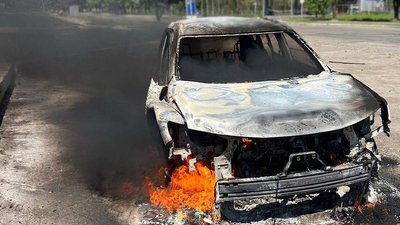 марганець, атака по авто з людьми, троє поранених