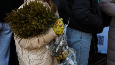 Учні висадили дерева біля ліцею Учні висадили дерева біля ліцею