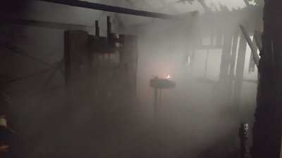 На Франківщині горіла пилорама На Франківщині горіла пилорама