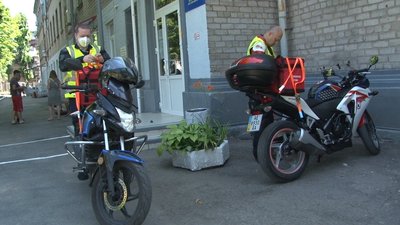 Байкери виїздять на доставку донорської крові, Дніпро, 26 червня 2020 року