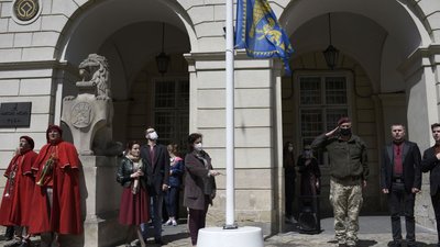 З нагоди Дня міста у Львові відбулась урочиста церемонія почесної варти З нагоди Дня міста у Львові відбулась урочиста церемонія почесної варти