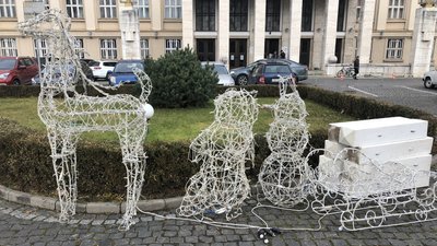 Обласну ялинку почали прикрашати на Закарпатті Обласну ялинку почали прикрашати на Закарпатті