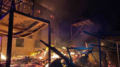 На Одещині горіла база відпочинку "Лаванда"