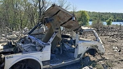 Спалене авто, Куп'янськ, Харківська область, 31 серпня 2025 року