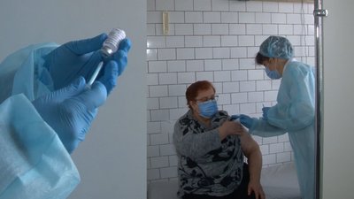 У Черкасах від коронавірусу щеплюють містян поважного віку