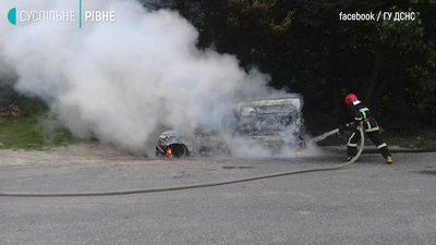 Дубно пожежа авто