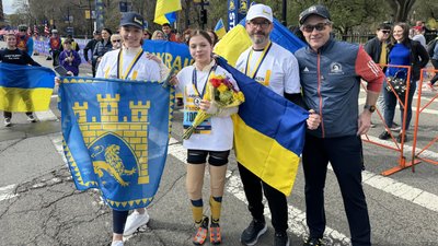Яна Степаненко після Бостонського марафону Яна Степаненко після Бостонського марафону