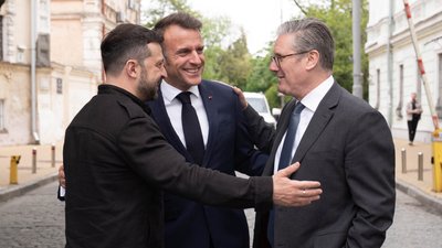 Зеленський, Макрон, Стармер