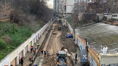 В Одесі проводять другий етап ремонту Деволанівського узвозу