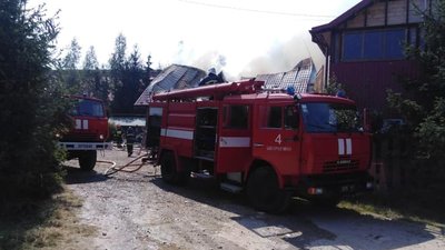 На Прикарпатті горіло кафе На Прикарпатті горіло кафе
