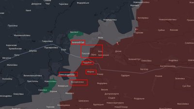 Звільнені населені пункти на Олександрівському напрямку Донеччини