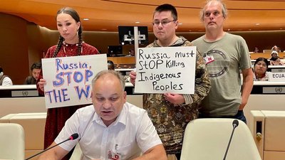 Корінні народи закликають зупинити війну під час промови глави КРЦ Ескендера Барієва в ООН